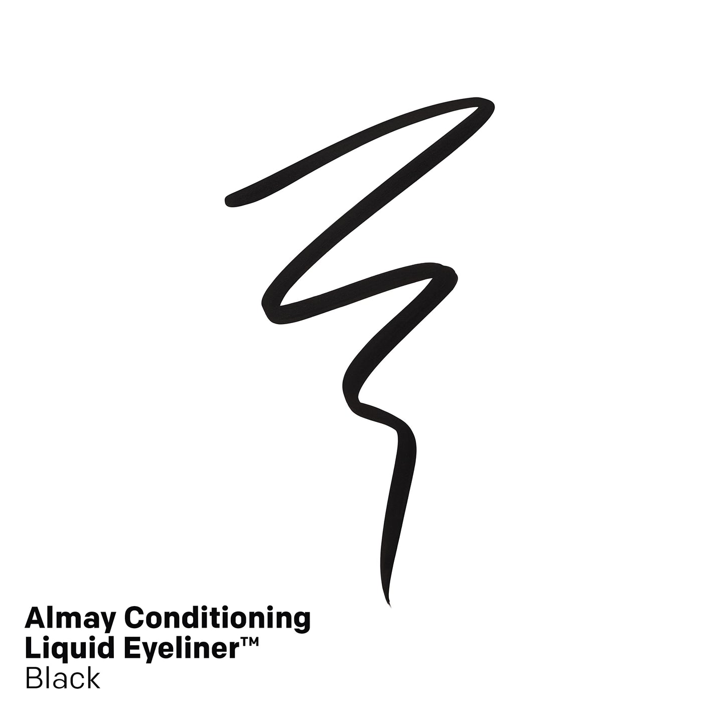 Almay Conditioning Liquid Eyeliner, Longwearing, Waterproof, Hydrating, Stocking Stuffer for Women, 10 Black, 0.03 fl oz