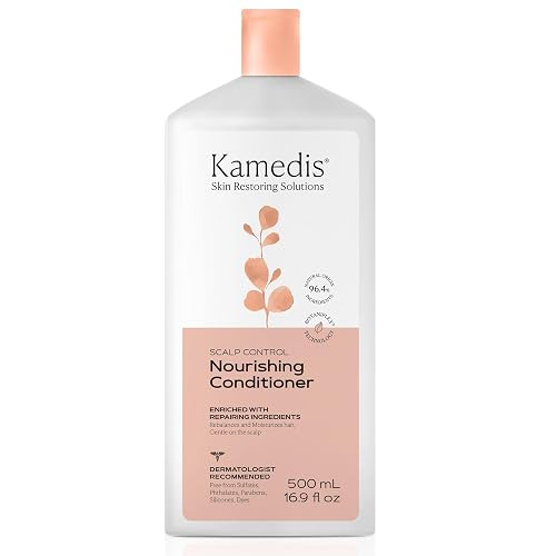 KAMEDIS Hair Conditioner Botanicals-Based. Moisturizer for Dry Damaged Hair & Sensitive Scalp. Contains Shea Butter, Coconut Oil & Argan Oil.16.9 Fl