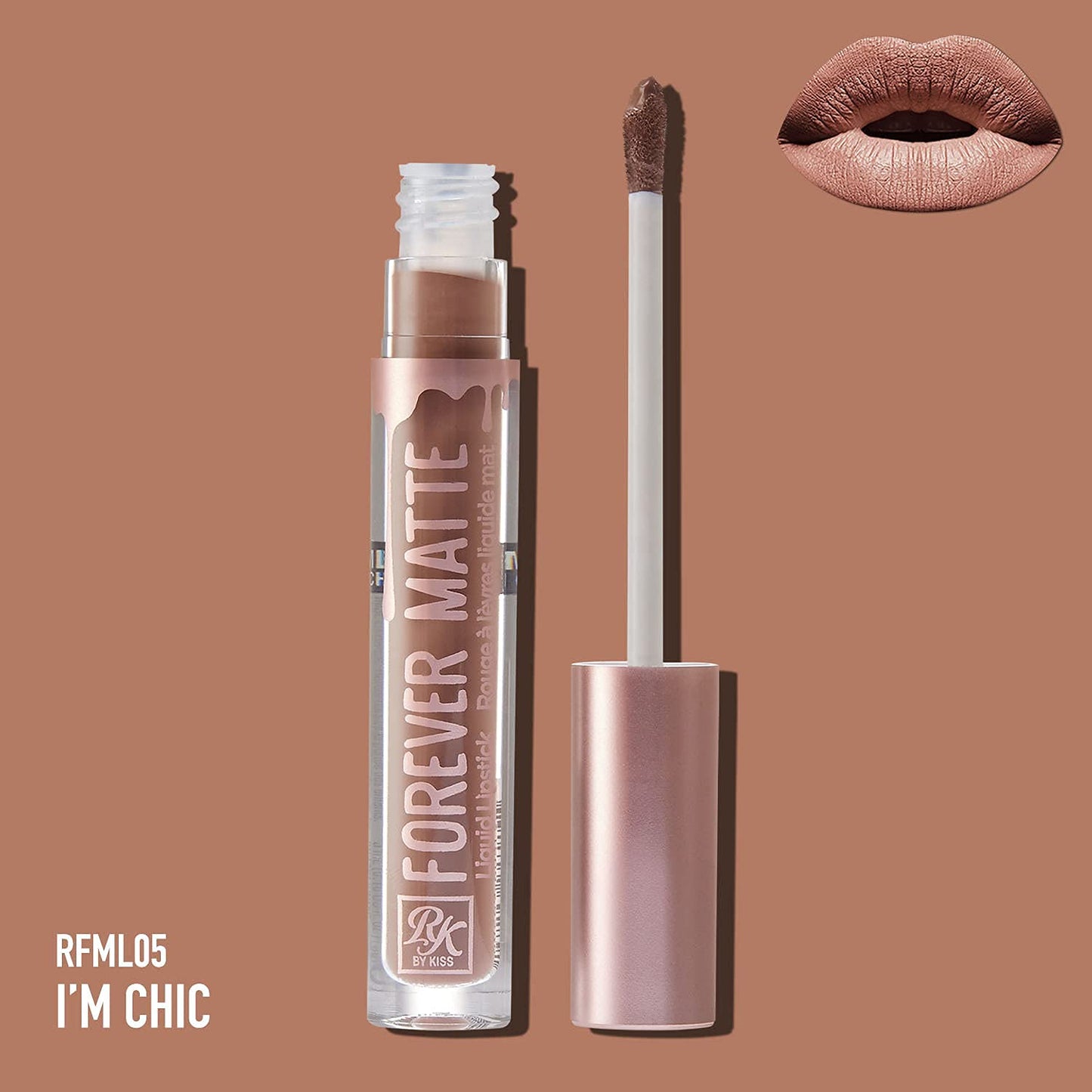 Ruby Kisses Forever Matte Liquid Lipstick - RFML05 (I'm Chic)