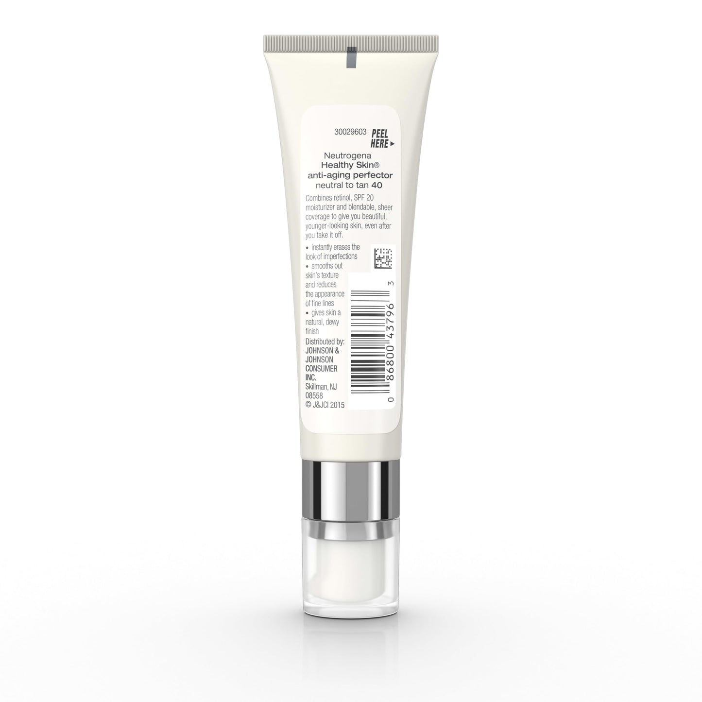 Neutrogena Healthy Skin Anti-Aging Perfector - with Retinol, Tinted Moisturizer with SPF 20 & Sheer Coverage that Smooths Skin Texture & Reduces the
