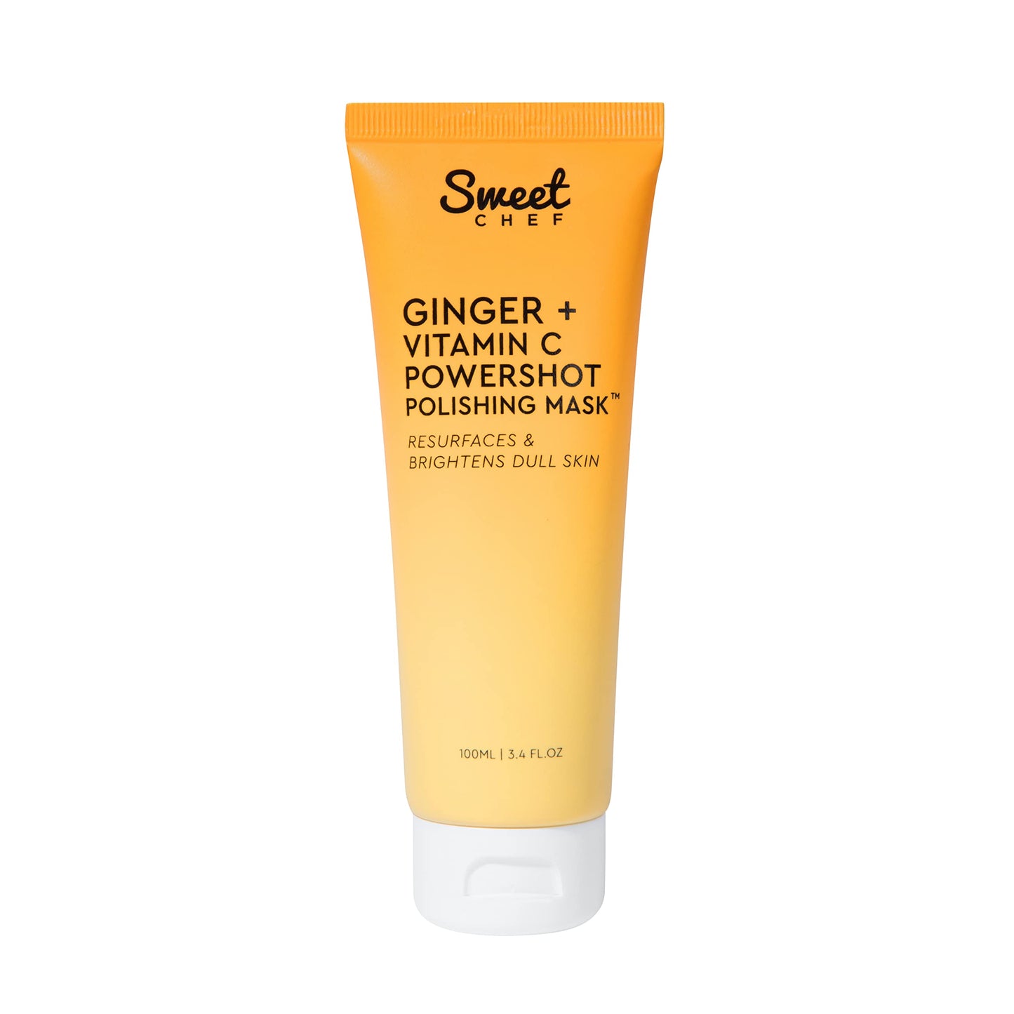 Sweet Chef Ginger + Vitamin C Powershot Polishing Mask - Brightening Face Mask for Dark Spots & Uneven Skin Tone + Maca, Rice Powders & AHA Face