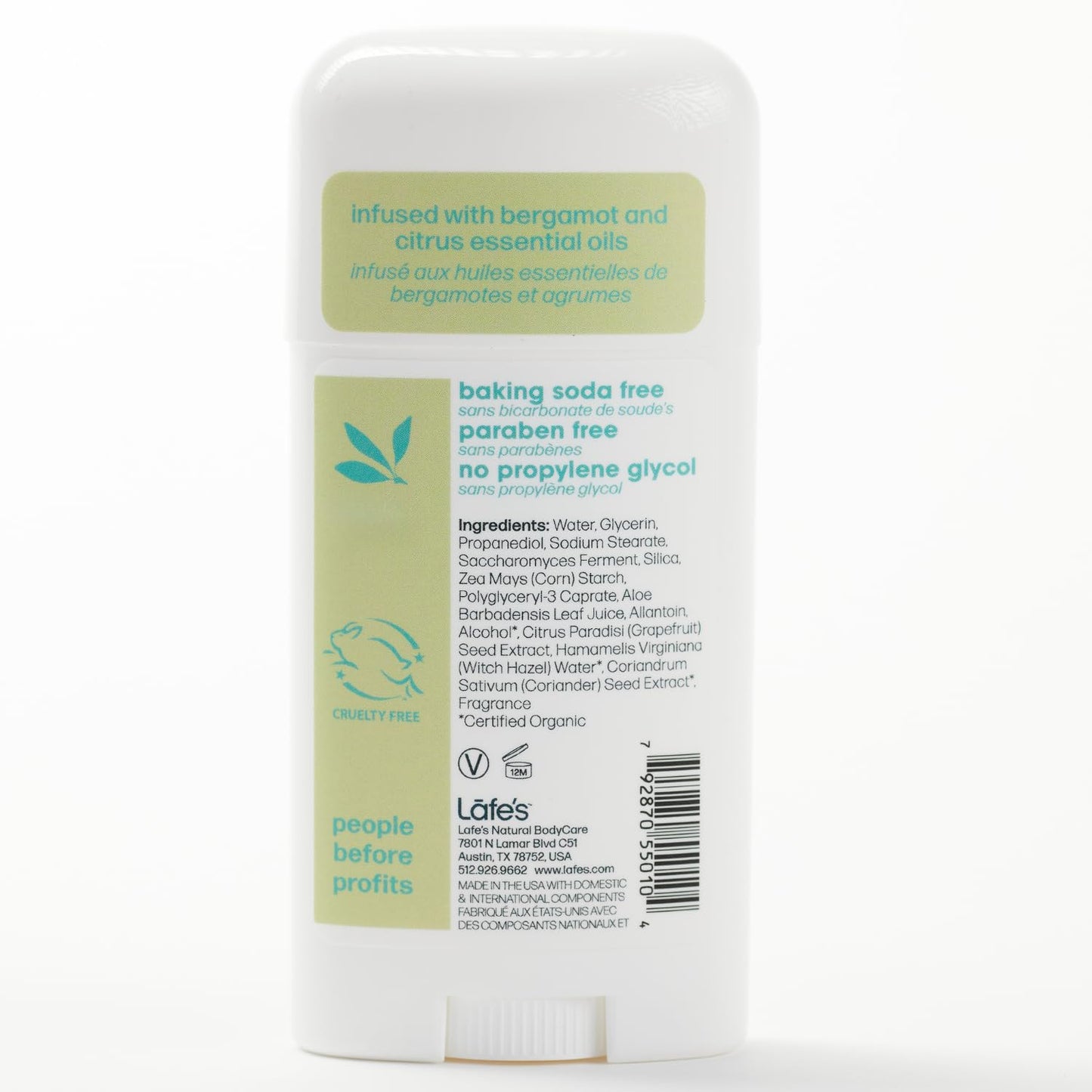 Lafe'S Natural Body Care Deod Twist Stick Active 2.5 Oz Beauty and Personal Care Lafe's