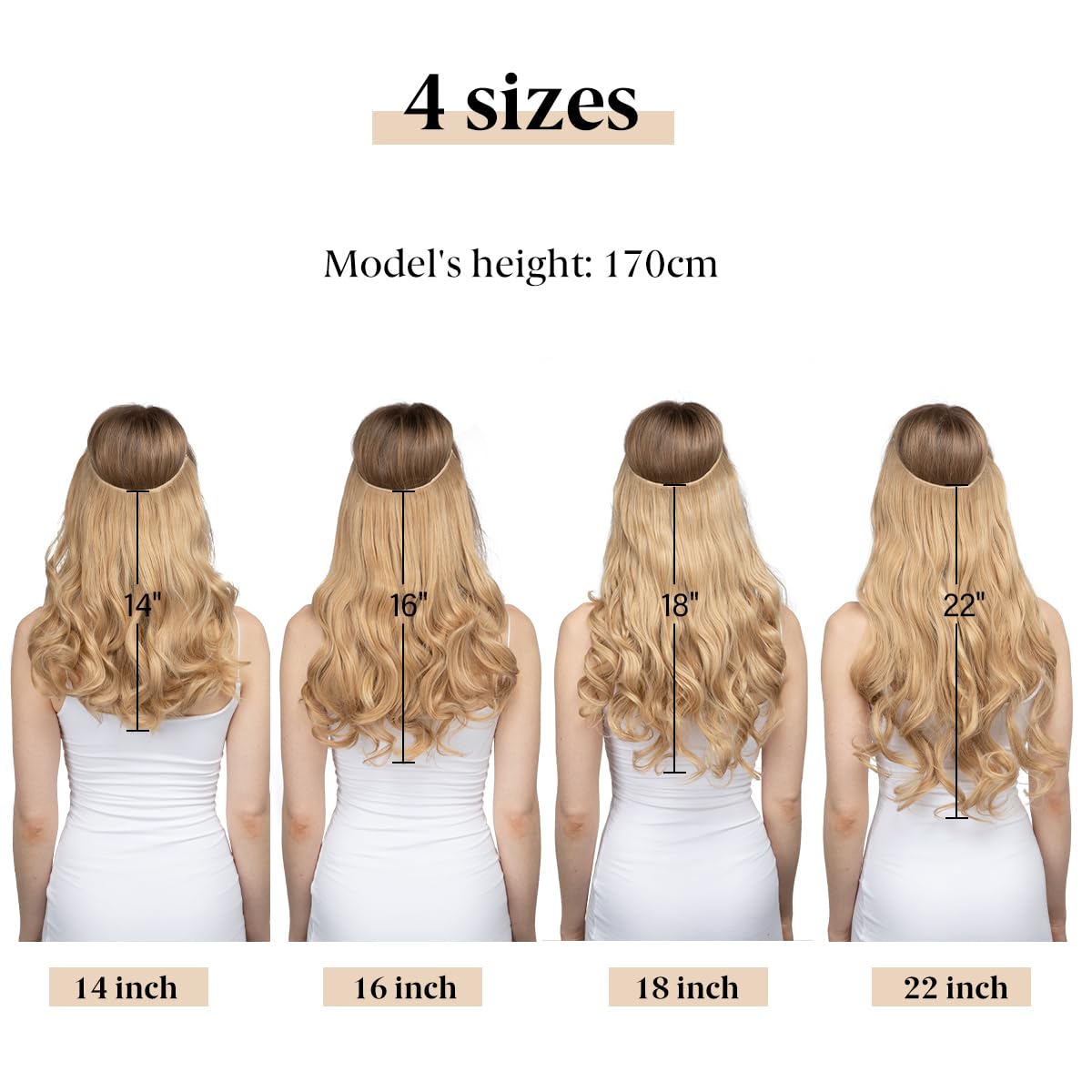 SARLA Invisible Wire Hair Extensions with 3 Clips Long Synthetic Wavy Curly Hairpiece Adjustable Transparent Headband for Women 18 Inch Chestnut Brown Beauty and Personal Care SARLA