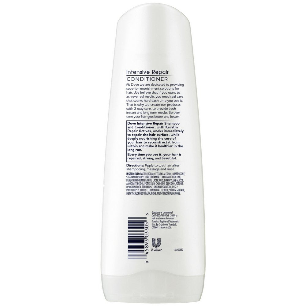 Dove Nutritive Solutions Conditioner Intensive Repair 12 oz (Pack of 3)