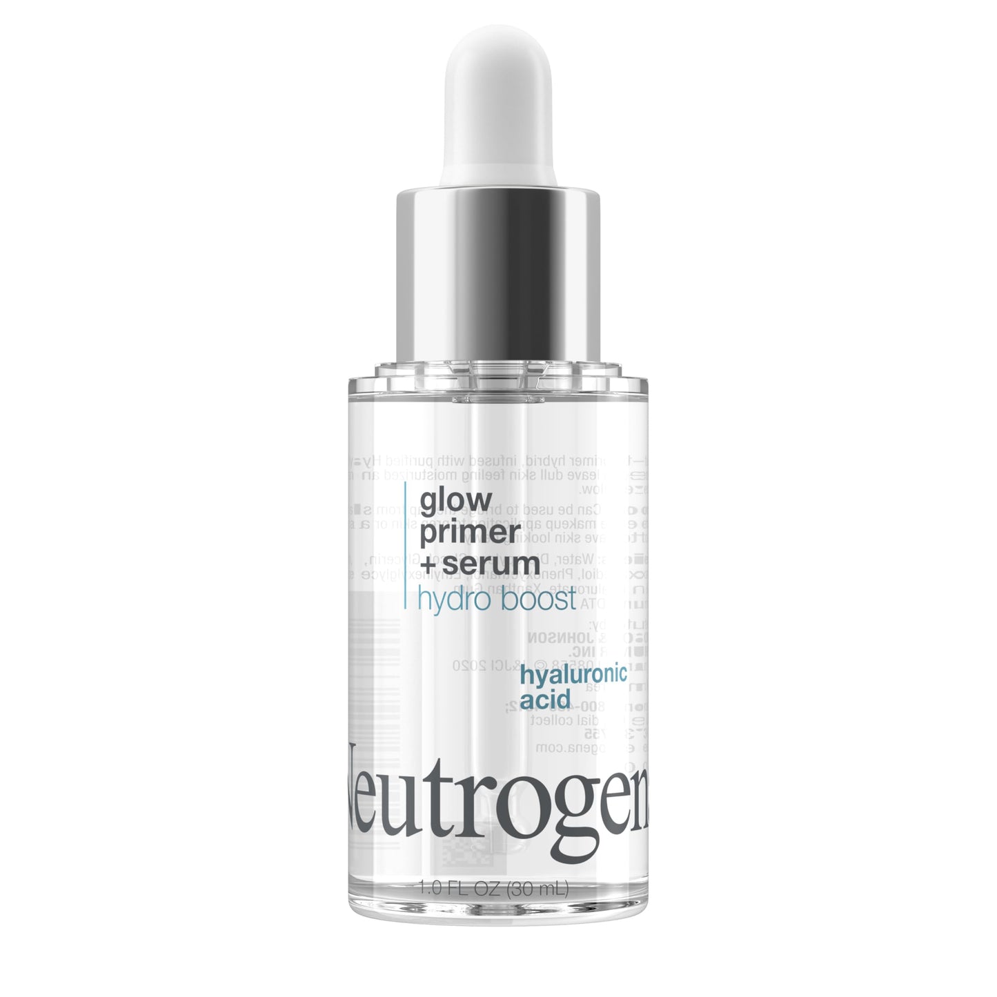 Neutrogena Hydro Boost Glow Booster Primer & Serum, Hydrating & Moisturizing Face Serum-to-Primer Hybrid, Infused with Purified Hyaluronic Acid