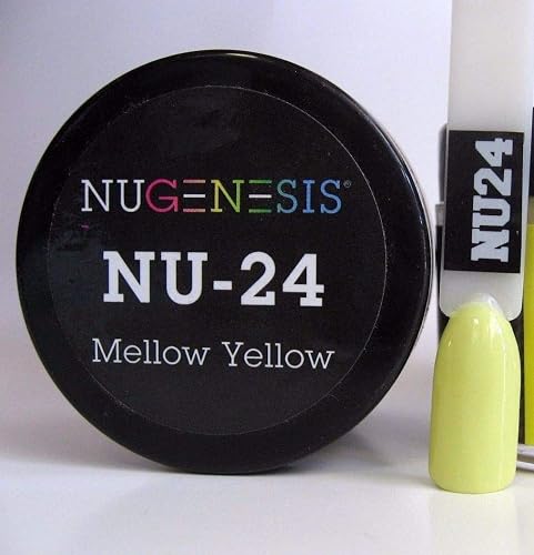 NuGenesis Nail Dipping Powder Color 1.5oz/43g - (NU24 Mellow Yellow) Beauty & Personal Care Nugenesis
