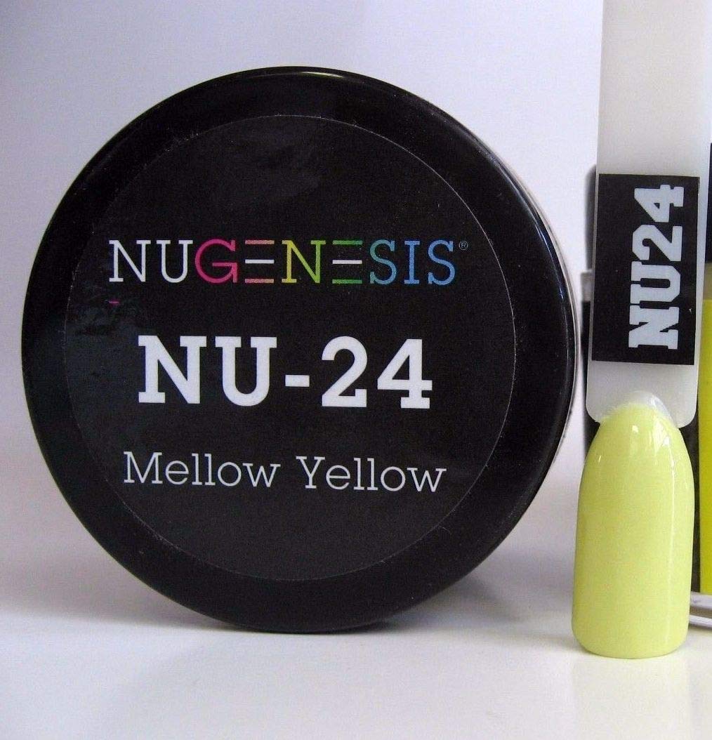 NuGenesis Nail Dipping Powder Color 1.5oz/43g - (NU24 Mellow Yellow) Beauty & Personal Care Nugenesis