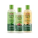 ORS Olive Oil Shampoo, Conditioner & Hair Lotion for Stronger and Healthier Hair 3 Piece Set