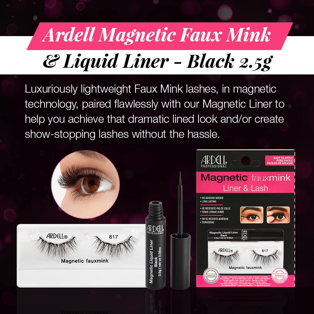 Ardell Magnetic Faux Mink Liquid Liner & Lash 817