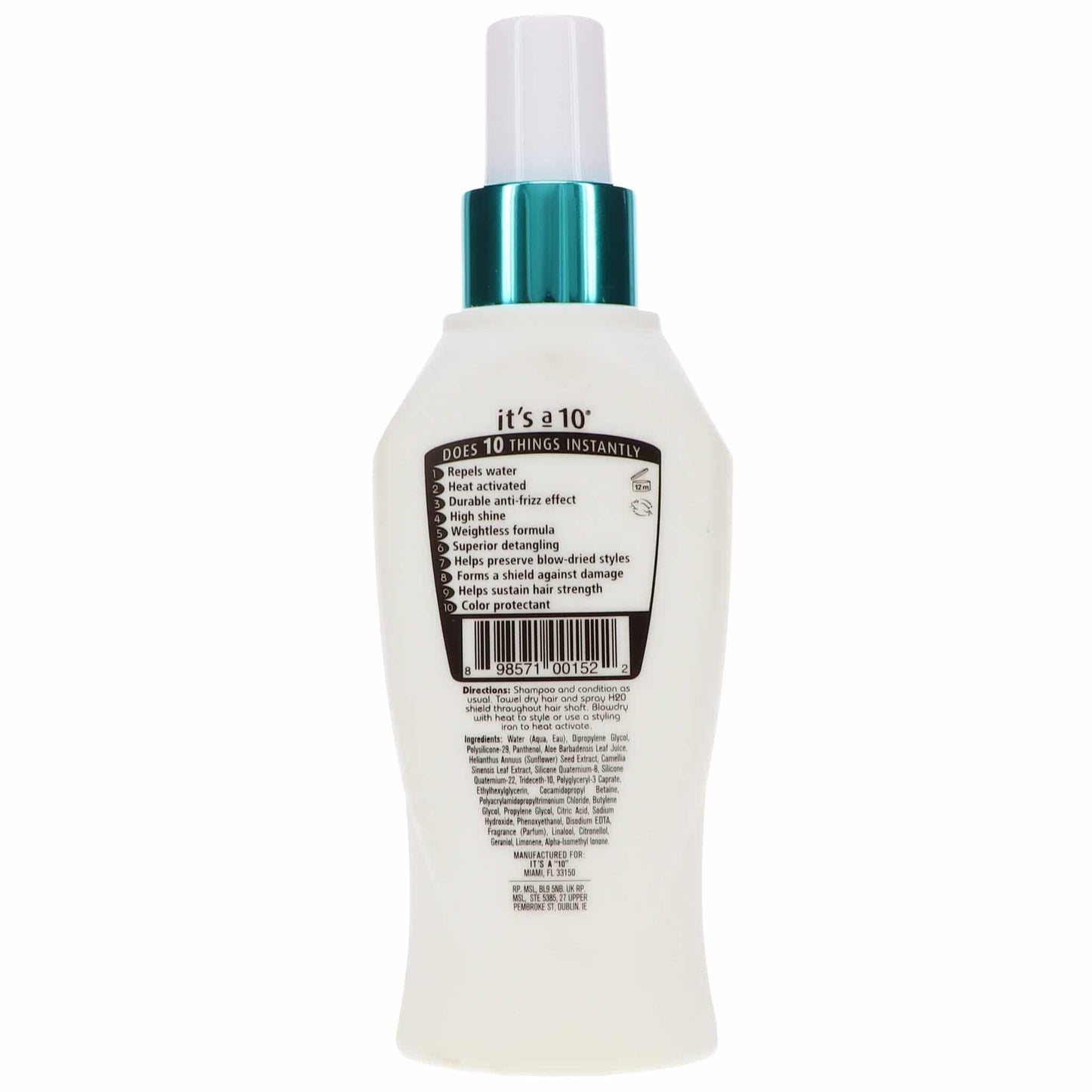 Miracle Blow Dry H2O Shield by Its A 10 for Unisex - 6 oz Hair Spray