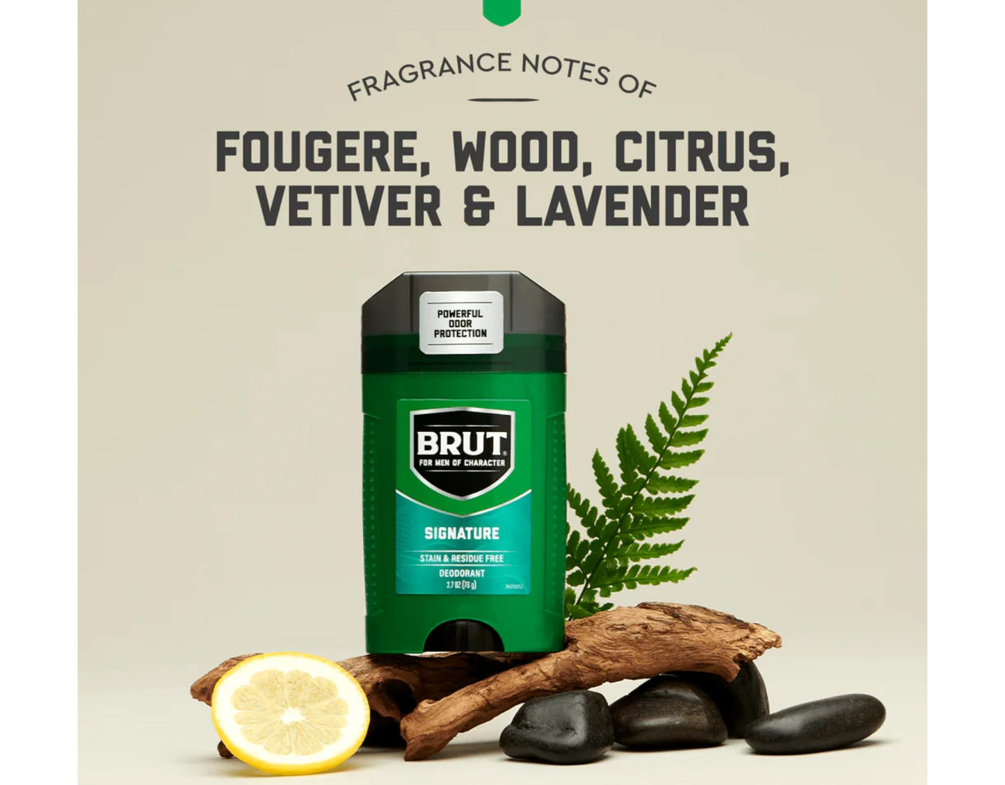 Brut Oval Solid Deodorant - 2.25 oz - 2 pk Beauty and Personal Care Brut