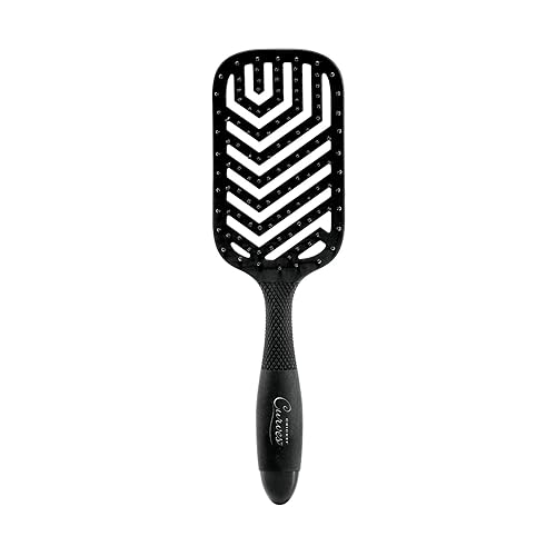 Cricket Curves Large Wide Vent Hair Brush for Blow Drying and Styling Anti-Static Nylon Bristle Brush for Long, Short, Thick, Thin, Curly, All Hair