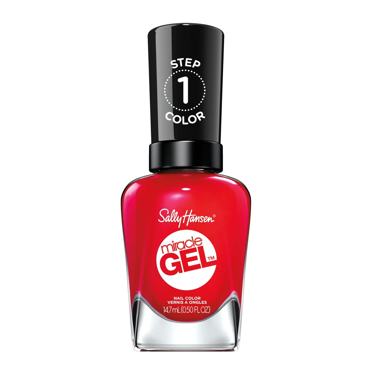 Sally Hansen Miracle Gel Salon Quality Nail Polish | Gel-Like Formula, Two-Step System, No UV Light Needed, Long Lasting | Opaque, Glossy | 439 Red Beauty & Personal Care Sally Hansen