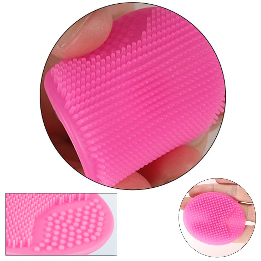 Face Scrubber,2 Pack Soft Silicone Scrubbies Facial Cleansing Pad Face Exfoliator Face Scrub Face Brush Silicone Scrubby for Massage Pore Cleansing