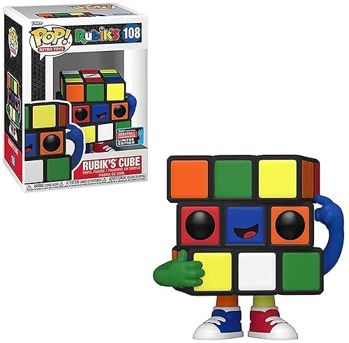 Funko Pop! Retro Toys: 2022 Rubik's Cube Convention Exclusive Puzzle Cube Vinyl Multicolor Figure #108