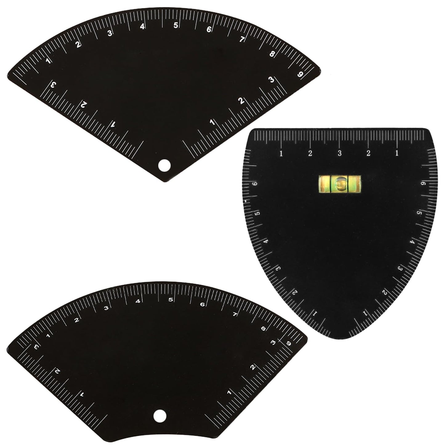 3 Pieces Eyebrow Ruler and Microblading Mapping Kit for Fast Eyebrow Design - Reusable Drawing Guide for Women and Men