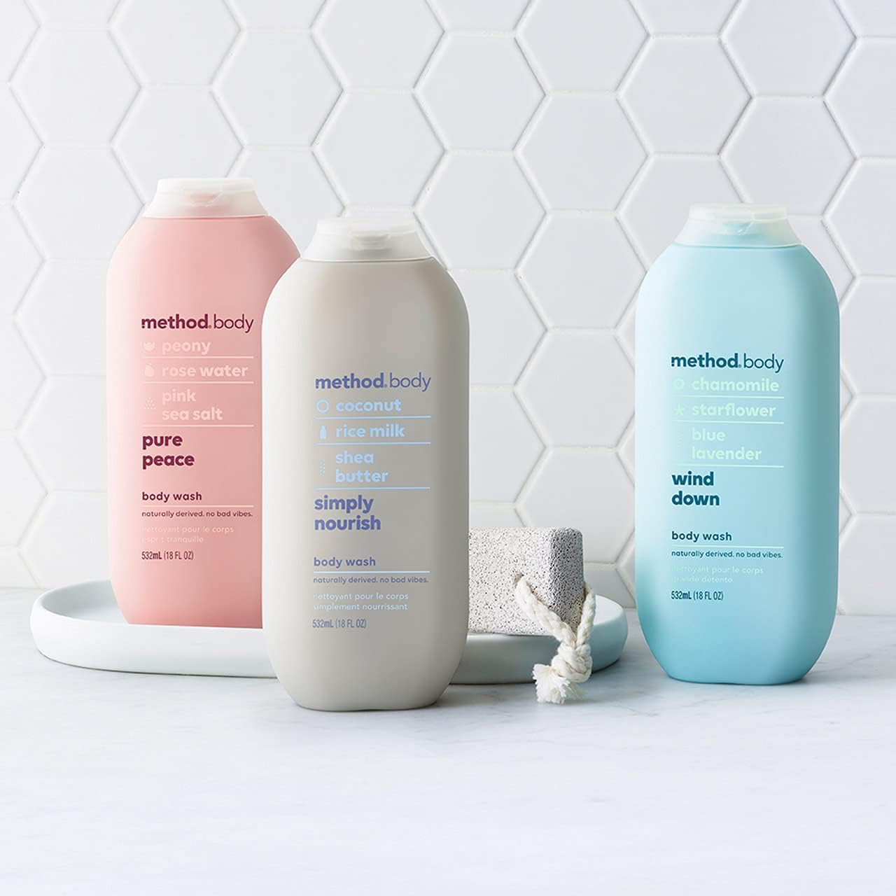 Method Body Wash, Simply Nourish, Paraben and Phthalate Free, 18 oz (Pack of 1)