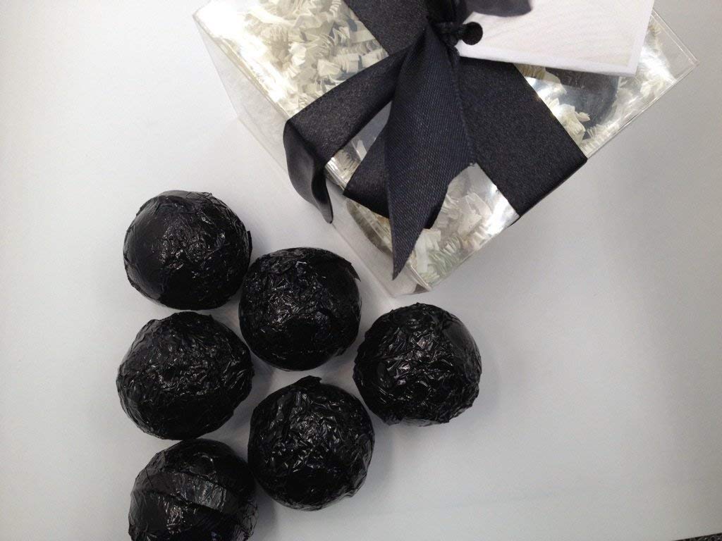 Spa Pure BLACKTIE Bath Bombs: GIFT SET with 6 Bath Bomb Fizzies with Shea, Mango & Cocoa Butter, Ultra Moisturizing (14 Oz) Great for Dry Skin, All…