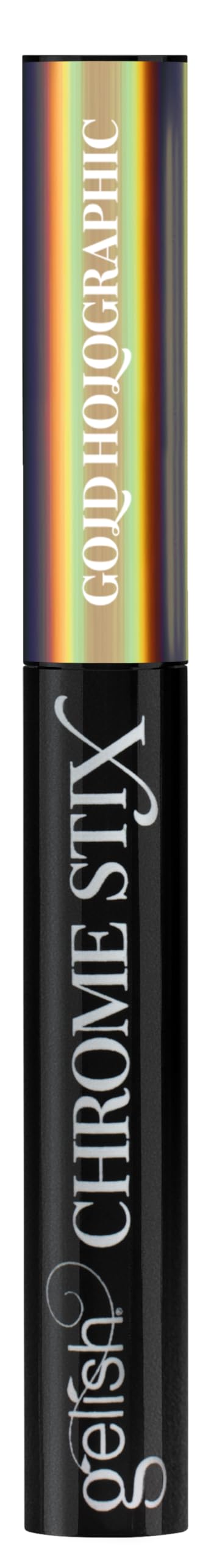 Gelish Chrome Stix Metallic Nail Art Powder: Gold holographic, 0.5g Beauty & Personal Care Gelish