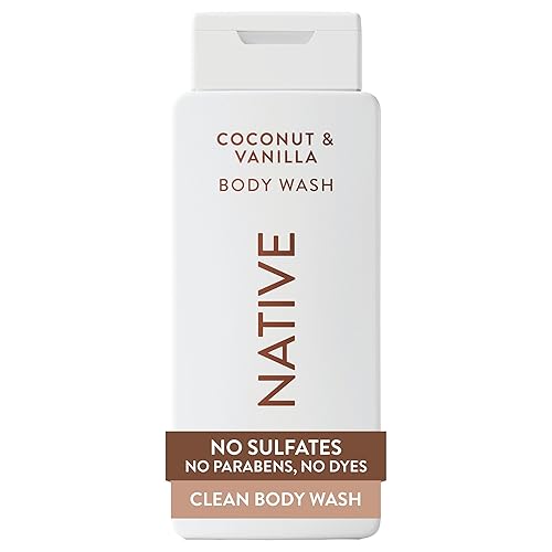 Native Body Wash Contains Naturally Derived Ingredients | For Women & Men, Sulfate, Paraben, & Dye Free Leaving Skin Soft and Hydrated | Coconut