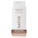 Native Body Wash Contains Naturally Derived Ingredients | For Women & Men, Sulfate, Paraben, & Dye Free Leaving Skin Soft and Hydrated | Coconut