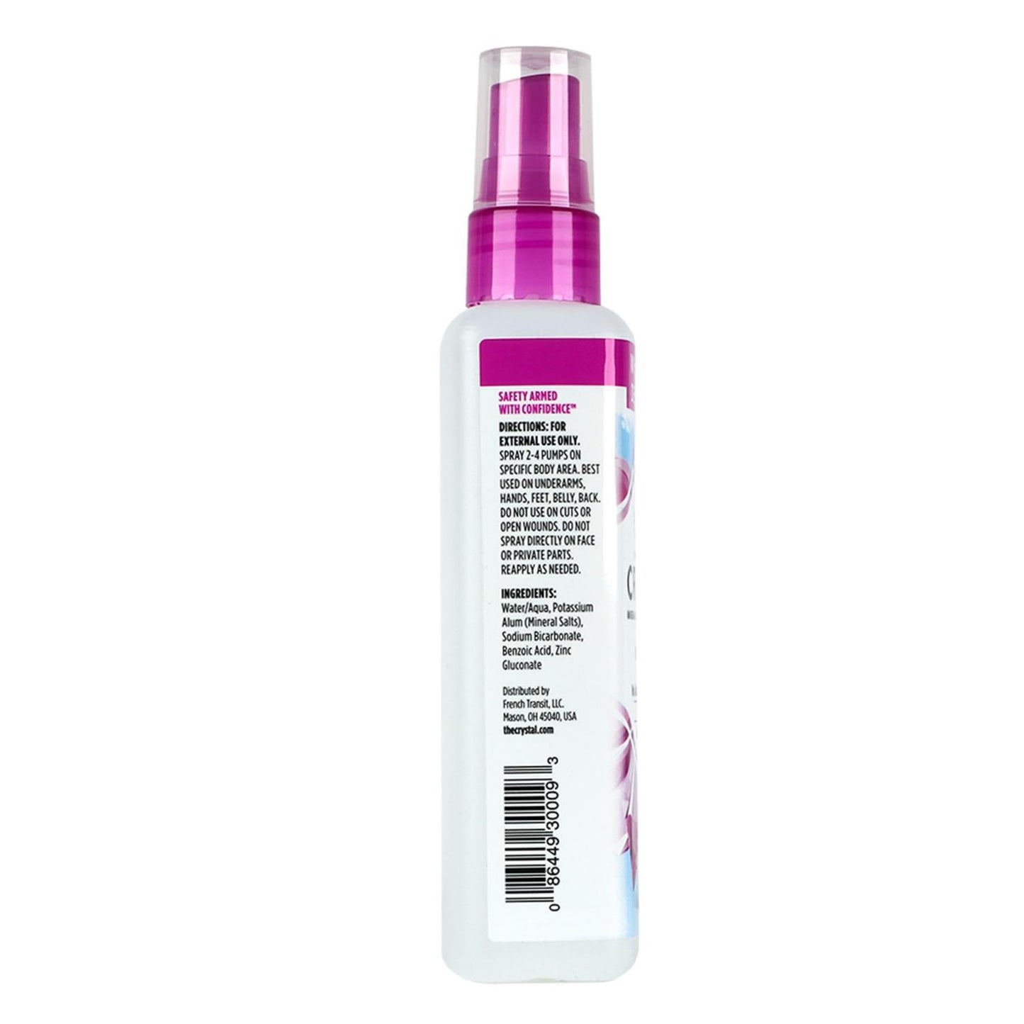 Crystal Essence Mineral Deodorant Spray, Unscented, All Over Body Deodorant, 4 Fl Oz Beauty and Personal Care Crystal Essence
