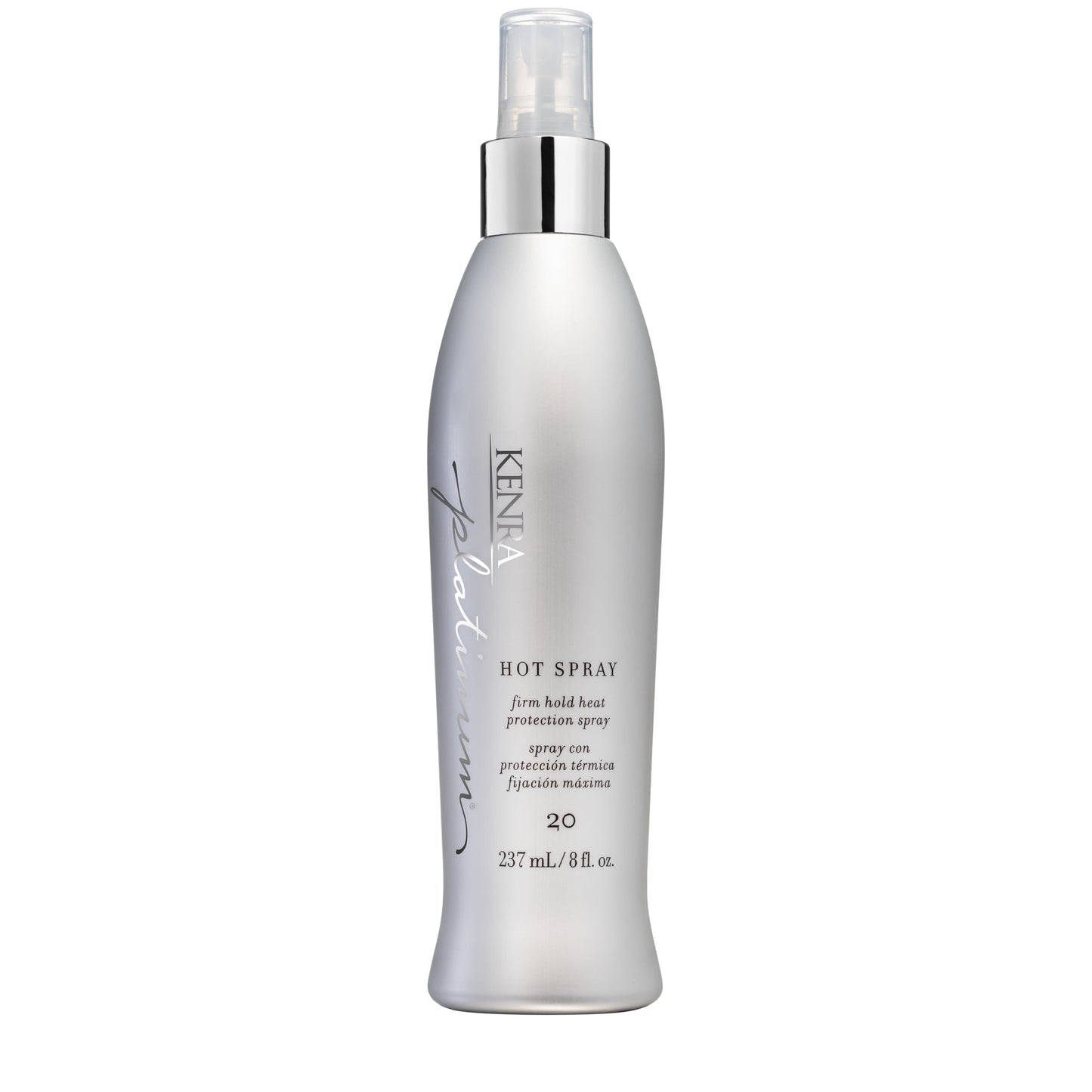 Kenra Platinum Hot Spray 20 | Heat Protection Styler | Long-Lasting, Firm Hold | Adds Vibrant Shine | Humidity & Thermal Protection | Clean Release