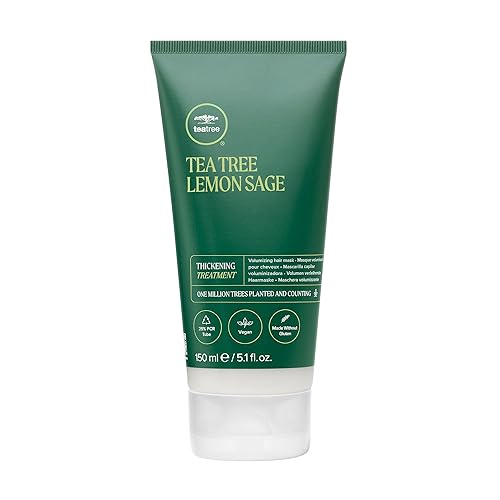 Tea Tree Lemon Sage Thickening Treatment, Volumizing Hair Mask, For Fine Hair, 5.1 fl. oz