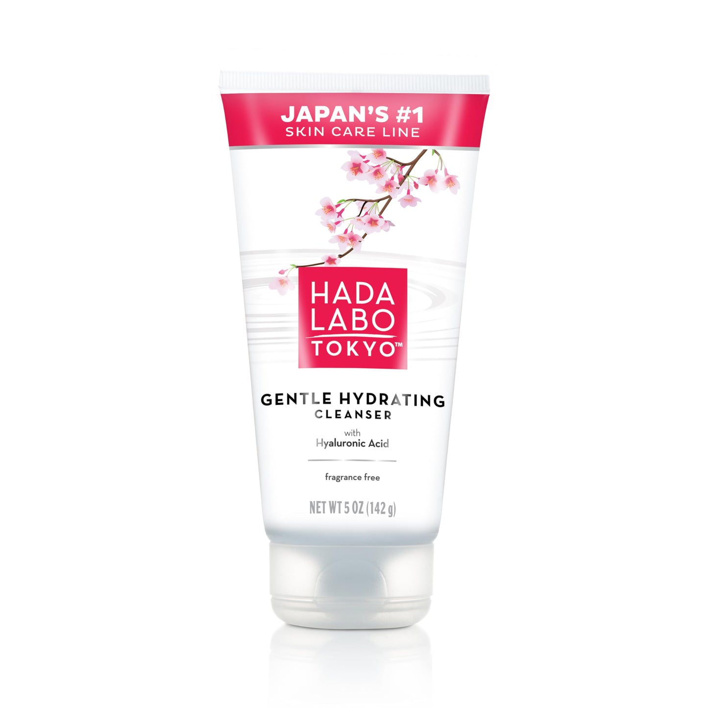 Hada Labo Tokyo Gentle Hydrating Foaming Facial Cleanser, Fragrance-Free Sensitive Skin Face Wash with Hyaluronic Acid and Conditioning Agents Soften