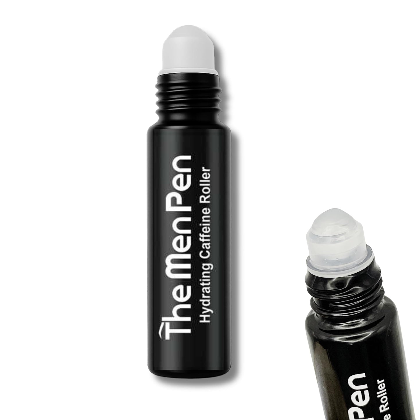 The Men Pen Refresher Kit | Eyebrow, Beard & Hair Filler + Caffeine Eye Roller + Razor 4-Pack, Waterproof, Long-Lasting, Sweat-Proof Grooming