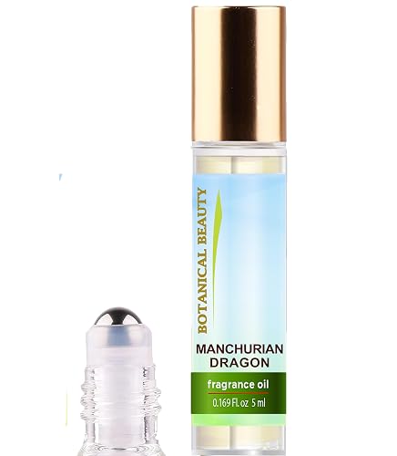 Botanical Beauty MANCHURIAN DRAGON FRAGRANCE OIL ROLL-ON 0.169 FL OZ (5 ML) Rollerball Perfume, Alcohol-Free, Long Lasting