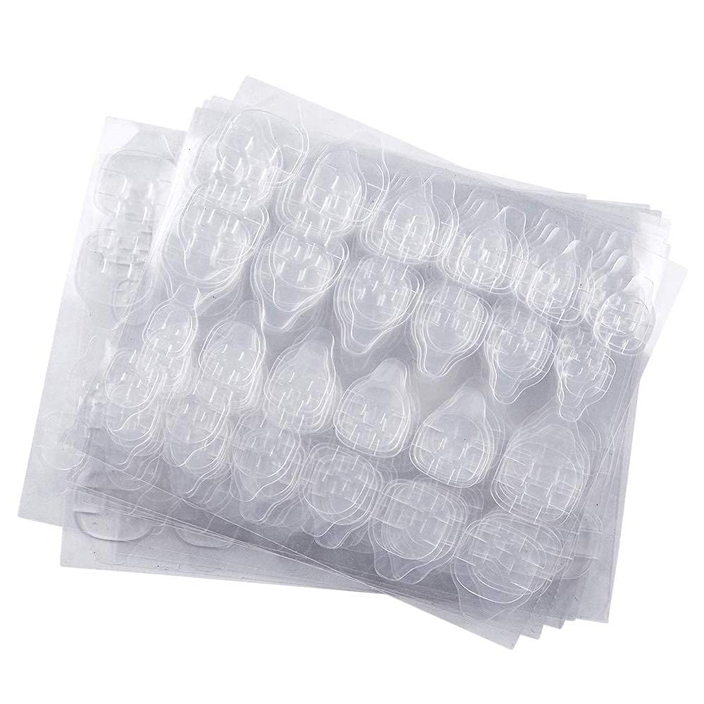 Kalolary 480PCS Double-Sided Nail Adhesive Tabs, Transparent Flexible Jelly Gel Tape for Nail Art, Suitable for Professional or Home Use