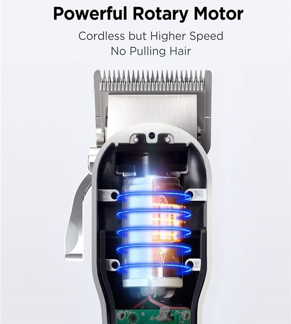Mens Hair Clippers, 2 PCS for Men Professional Cutting Kit Beard Trimmer Barbers Cordless Close T-Blade Beauty and Personal Care QDKVTNDJZ