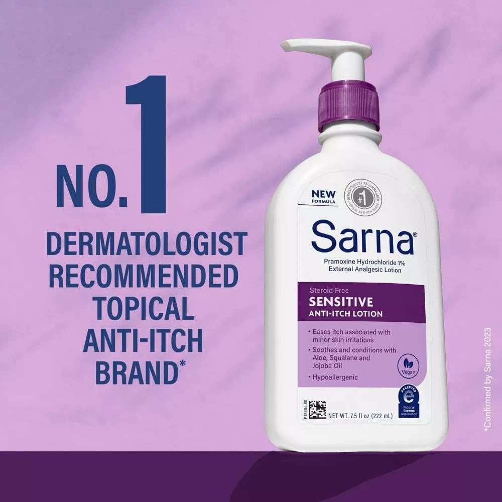 Sarna Sensitive Anti-Itch Lotion, 7.5 Fl. Oz.