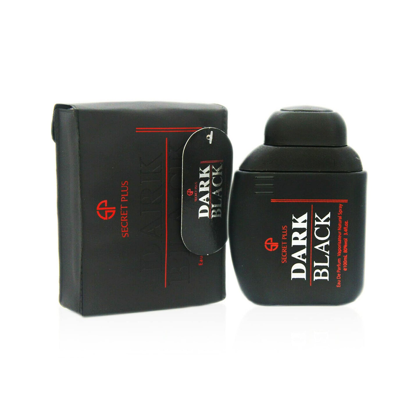 Holiday Depot Dark Black, Fragrance for Men by Secret Plus, 3.4 Oz -100 ml/Eau De Parfum Natural Spray Vaporizateur