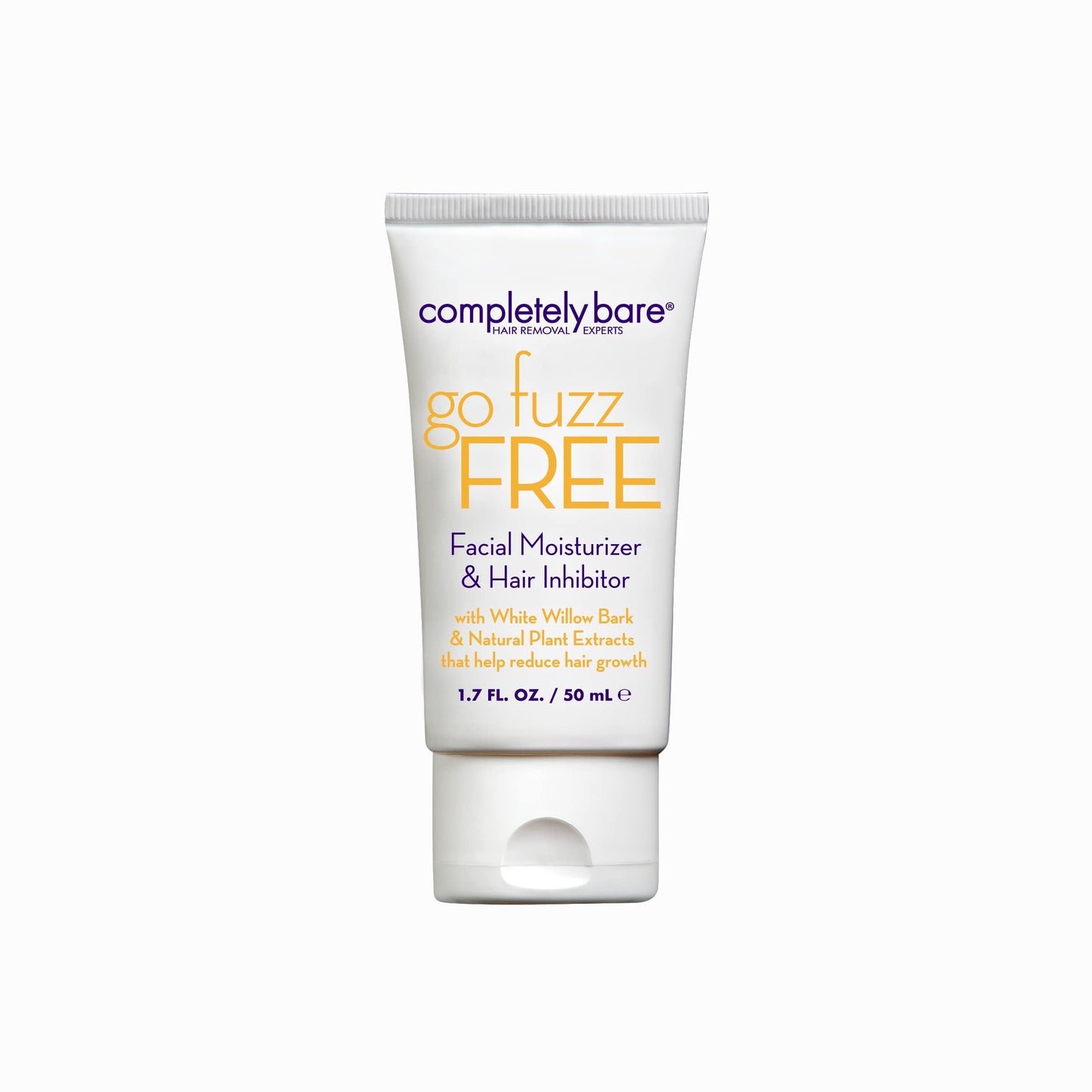 Completely Bare go fuzz FREE | Facial Moisturizer & Hair Inhibitor | Vitamin E | Hair Minimizers | Fragrance Free | 1.7 FL OZ