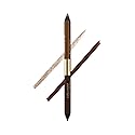 Estée Lauder Smoke and Brighten Long-Lasting Waterproof Kajal Eyeliner Pencil Duo, 0.03 Ounce, Dark Chocoloate/Rich Bronze