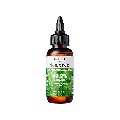 Red by Kiss Professional 99.9% Natural Hair Oil, Organic Vegan Oil Blend for Dry & Itchy Scalp Relief, Hydrating Biotin Infused, Nourish Add Shine
