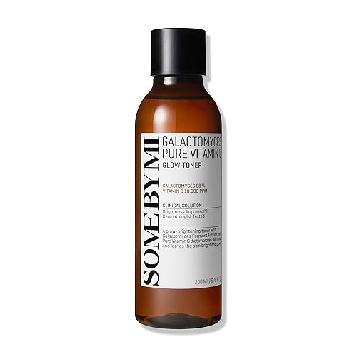 SOME BY MI Galactomyces Pure Vitamin C Glow Toner - 6.76Oz, 200ml - Korean Daily Vitamin C Face Toner for Skin Brightening - Glass Skin Routine