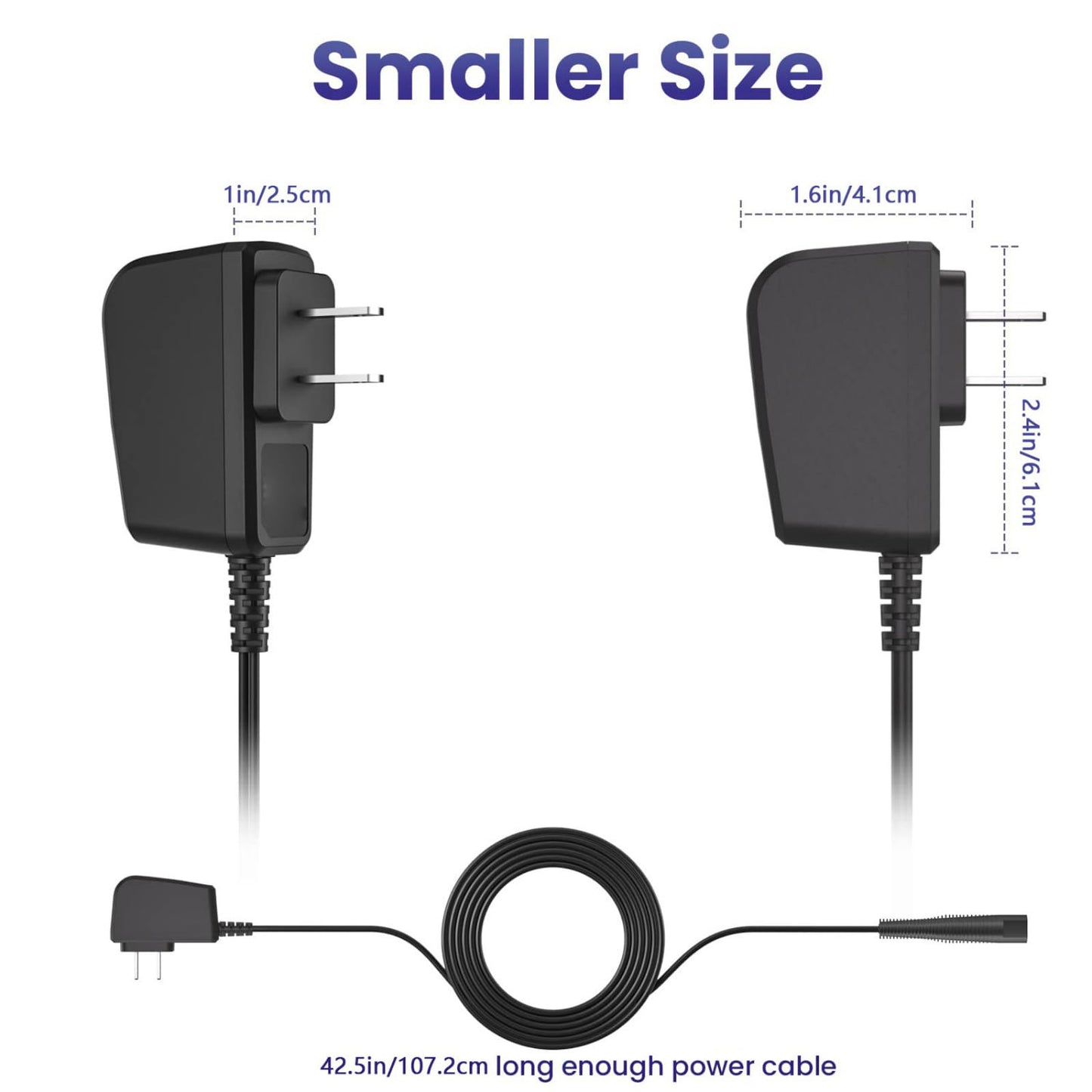 42.5in/107.2cm Clipper Charger for Braun 3020S 3030S 3050S 3060S 3070S Clipper Beauty and Personal Care MLKOSS