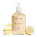 Deep Steep Liquid Hand Wash, Lemon Cream, 17.6 oz - Moisturizing Cleanser with Olive Oil, Aloe Vera, Glycerin & Hyaluronic Acid - Vegan, Clean Beauty Beauty & Personal Care Deep Steep
