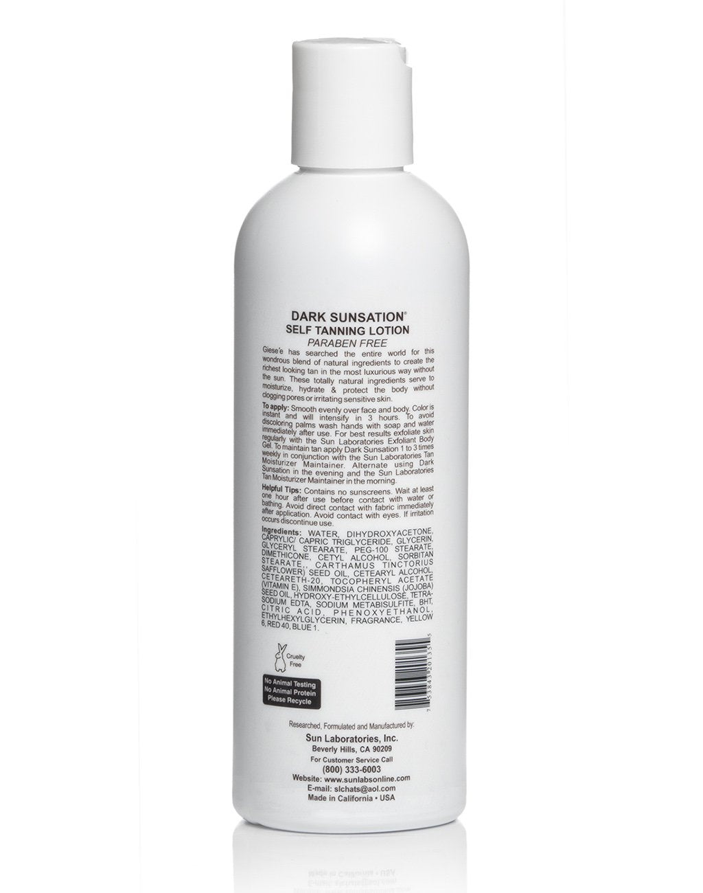Sun Laboratories By Giesee Dark Sunsation Self-Tanning Lotion for - 2 Pack 8 oz | Ultra Dark Tanning Lotion, Natural Self Tanner, Non-Toxic Tanning