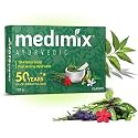 Medimix Herbal Handmade Ayurvedic18 Herb Soap for Healthy and Clear Skin, 125 Gram (Pack of 12) Beauty & Personal Care Medimix