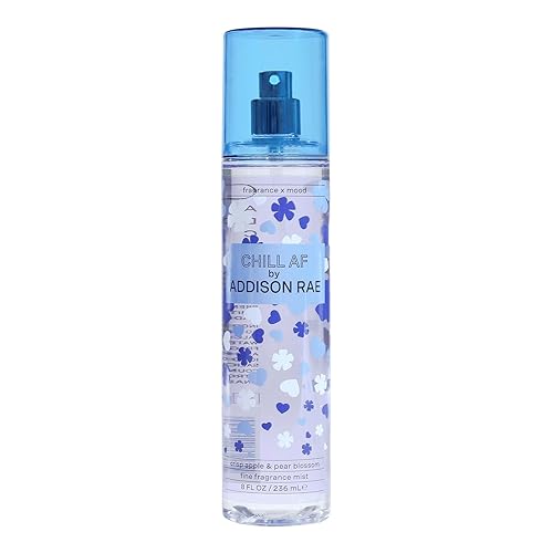 Addison Rae Chill Body & Hair Mist for Women - Floral Woody Feminine Scent - Body Spray Pear Blossom, Apple, Sandalwood, Musk - Long-Lasting, Everyday