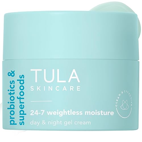TULA Skin Care 24-7 Weightless Moisture Hydrating Day & Night Cream - Anti-Aging Lightweight Gel Cream Moisturizer for Face, Contains Watermelon