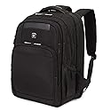 SwissGear 6392 ScanSmart Ultra Premium Large Padded Laptop TSA Friendly Backpack - Black on Black