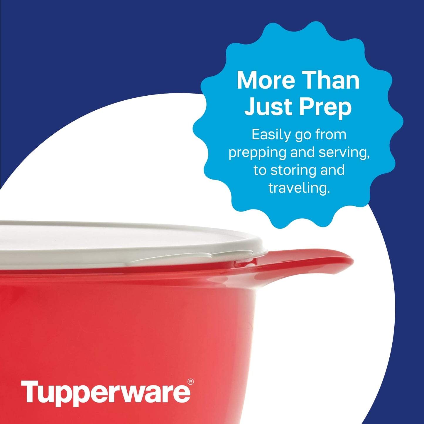 Tupperware Brand Thatsa Mega Prep & Storage Bowl, 10L (42 Cup) - Dishwasher Safe & BPA Free - Airtight, Leak-Proof Food Container with Lid - Extra…