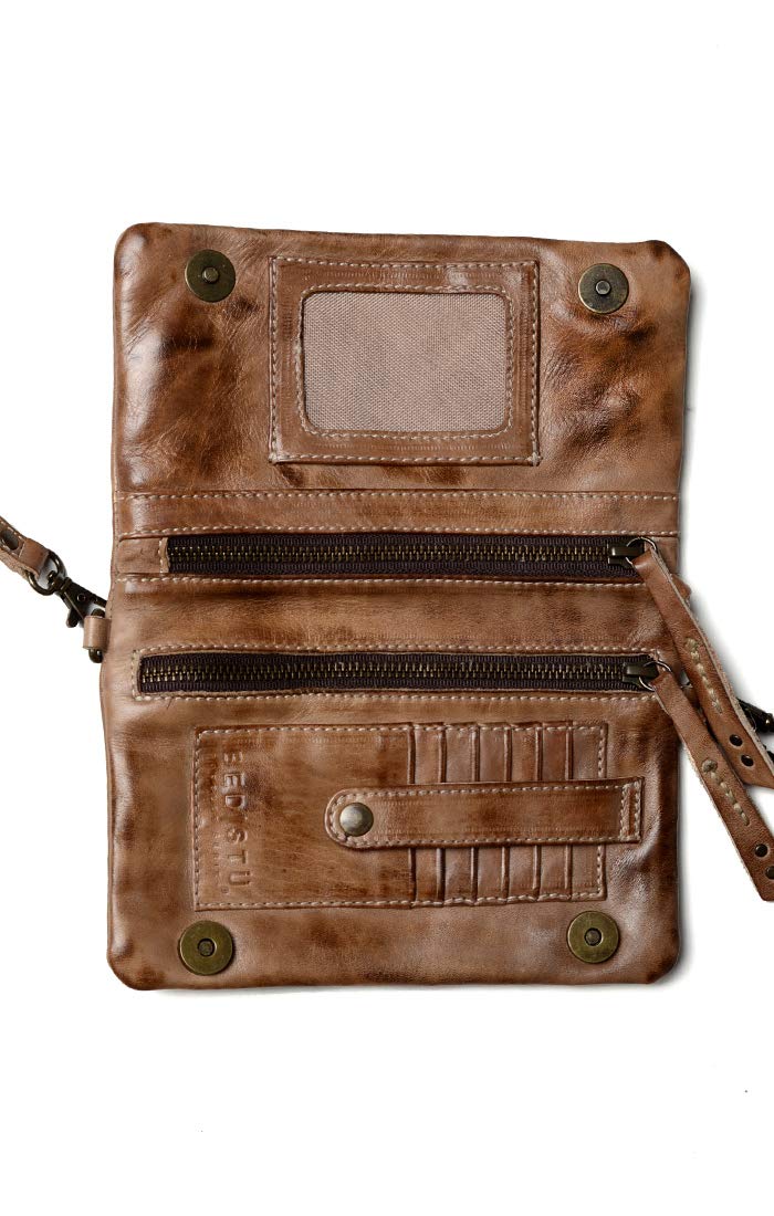 BedStu Cadence Crossbody Wallet Tan