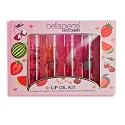 bellapierre Cosmetics 4-Piece Natural Lip Oil Kit | Moisturizing Lip Gloss Set | Fruit Flavored Lip Oil Collection with Rollerball Applicator