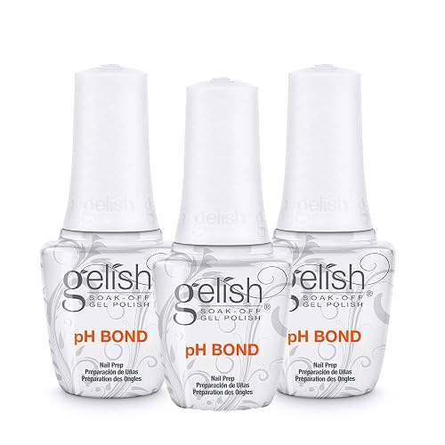 Gelish Essentials Gel Nail Manicure Nail Prep 3-Pack Bundle - pH Bond Beauty & Personal Care Gelish